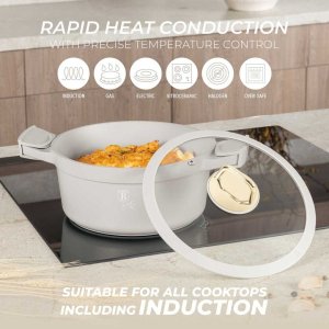 GARNEK TYTANOWY Z POKRYWĄ 24cm BERLINGER HAUS BH-7787 SAHARA 5