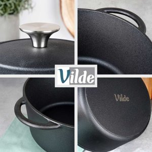 Vilde GARNEK ŻELIWNY 26cm Z POKRYWĄ 199075 CAST LINE 6