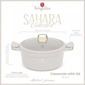 GARNEK TYTANOWY Z POKRYWĄ 28cm BERLINGER HAUS BH-7788 SAHARA 15