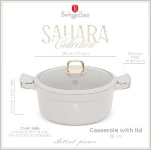 GARNEK TYTANOWY Z POKRYWĄ 28cm BERLINGER HAUS BH-7788 SAHARA 3