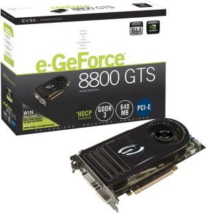 Karta graficzna EVGA GeForce 8800 GTS 640MB 8800GTS 640MB 320bit DDR3 TV DVI +Crysis PL 1