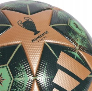 Piłka nożna adidas UCL League 24/25 Knockout Stages zielono-złota JM6825 5 3