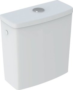 Geberit Selnova Square Spłuczka nasadzana, B37cm, H39cm, T16.5cm, spłukiwanie dwudzielne, przyłącze wody z boku 1