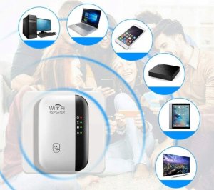 QIKtech Wzmacniacz sygnału Wi-Fi NAJMOCNIEJSZY PRO 300Mbps WPS 2.4GHz 5