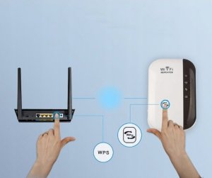 QIKtech Wzmacniacz sygnału Wi-Fi NAJMOCNIEJSZY PRO 300Mbps WPS 2.4GHz 9