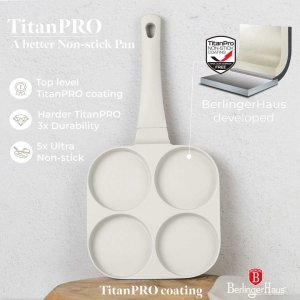 PATELNIA TYTANOWA 26cm DO HAMBURGERÓW JAJEK BERLINGER HAUS BH-7798 SAHARA 5