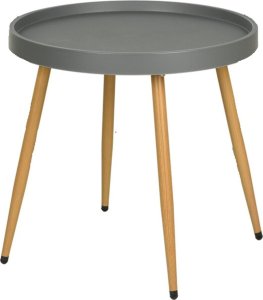 ZESTAW MEBLI BALKONOWYCH STÓŁ I 2 KRZESŁA SZARY 2