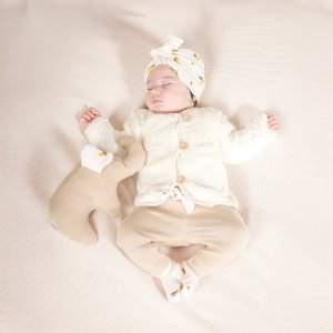 Czapka turban niemowlęca bawełniana dla dziewczynki Nicol Tola 104/110 3