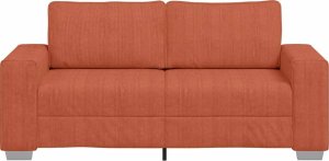 vidaXL Sofa dwuosobowa, czerwono-pomarańczowa, 140 cm 4