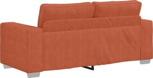 vidaXL Sofa dwuosobowa, czerwono-pomarańczowa, 140 cm 6