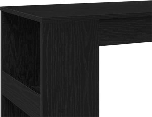 vidaXL Stolik barowy z półkami, czarny dąb, 90x40x103,5 cm 8