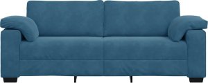vidaXL Sofa 3-osobowa, niebieska 178 cm, aksamit 4