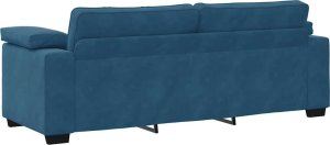 vidaXL Sofa 3-osobowa, niebieska 178 cm, aksamit 6