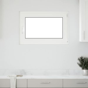 vidaXL Okno piwniczne RISOR 90x70 cm uchylno-rozwierne DIN prawe białe 1