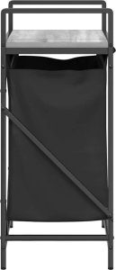 Kosz na pranie vidaXL Kosz na pranie 1 komora z półką, szary dąb sonoma 7