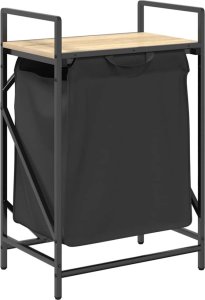 Kosz na pranie vidaXL Kosz na pranie 1 komora z półką, dąb sonoma 2