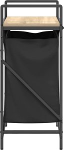 Kosz na pranie vidaXL Kosz na pranie 1 komora z półką, dąb sonoma 7