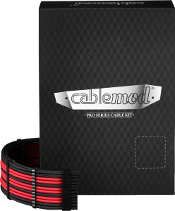 CableMod Zestaw kabli, Czarno-czerwony (CM-PCSR-16X2KIT-NKKR-R-SS) 2