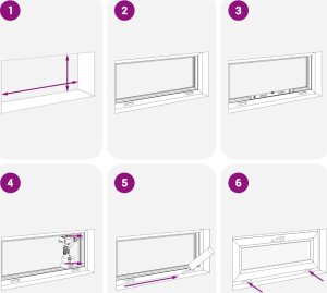 Okno piwniczne RISOR 100x40 cm uchylne 3 szyby antracyt 11