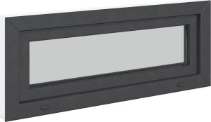 Okno piwniczne RISOR 100x40 cm uchylne 3 szyby antracyt 7