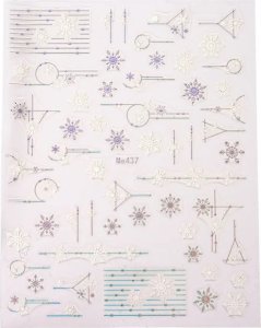 Peggy Sage Holo Christmas holograficzne zimowe naklejki na paznokcie 1