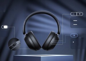 Baseus słuchawki bezprzewodowe Bass 35 Max Wireless Headphones szare 5