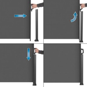 MARKIZA OGRODOWA BOCZNA NA TARAS REGULOWANA 1,4x3M 6