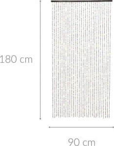 KURTYNA NA DRZWI 90X180CM PROGARDEN 2
