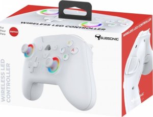 Subsonic Wireless Led Controller White - Nintendo Switch SA56332 1