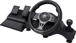 Trust GXT 289 Movi Czarny USB Kierownica + pedały Nintendo Switch, PlayStation 4, Xbox One S, Xbox One X, Xbox Series S, Xbox Series X 1