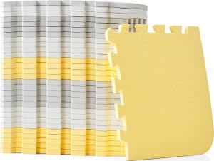 KINDERKRAFT Mata piankowa puzzle LUNO yellow 3