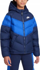 KURTKA DZIECIĘCA NIKE CIEPŁA PUCHOWA ZIMOWA GRANAT DX1264 122-128 cm r. XS 1