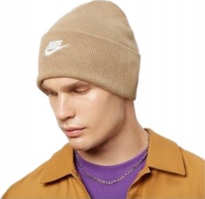 CZAPKA ZIMOWA NIKE UNIWERSALNA BEANIE PREZENT ZIMA FB6528 247 BEŻOWA 2