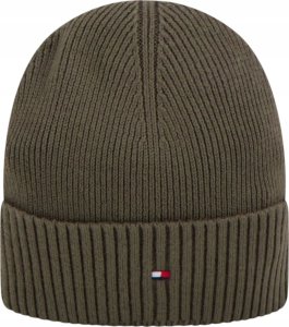 CZAPKA ZIMOWA TOMMY HILFIGER TH FLAG BEANIE AM0AM12796 RBN ZIELONA 1