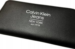PORTFEL DAMSKI CALVIN KLEIN JEANS NOWY CKJ DUŻY PREZENT czarny nap 1