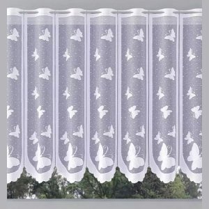 Firanka Białe Motylki wysokość 90 cm DomoweTekstylia | WN66BM 090 2