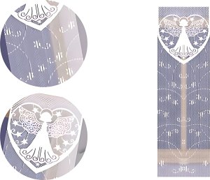 Firanka Angelito 60 x 165 cm DomoweTekstylia | WN96A1 060 | Święta Boże Narodzenie 1