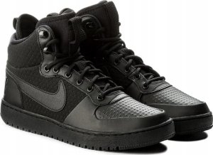 Nike BUTY MĘSKIE NIKE COURT BOROUGH MID WINTER MĘSKIE ZIMA CIEPŁE CZARNE r.45,5 2