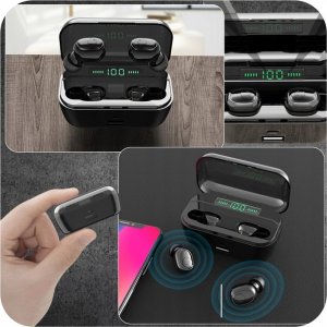 SŁUCHAWKI BEZPRZEWODOWE DOUSZNE TWS NA SIŁOWNIE BLUETOOTH DO BIEGANIA G6S 2