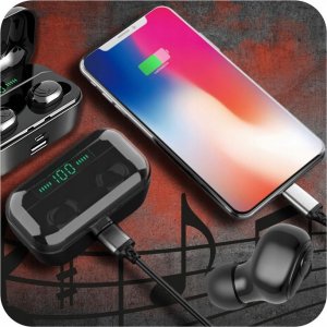 SŁUCHAWKI BEZPRZEWODOWE DOUSZNE TWS NA SIŁOWNIE BLUETOOTH DO BIEGANIA G6S 3