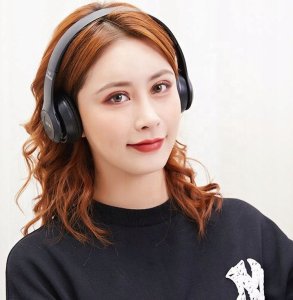 Słuchawki Nauszne Wireless Headphone Składane do biegania BT5 Czarny P47 3