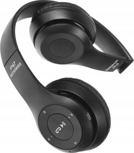 Słuchawki Nauszne Wireless Headphone Składane do biegania BT5 Czarny P47 6