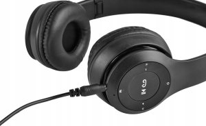 Słuchawki Nauszne Wireless Headphone Składane do biegania BT5 Czarny P47 8