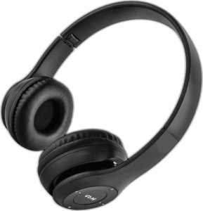 Słuchawki Nauszne Wireless Headphone Składane do biegania BT5 Czarny P47 9