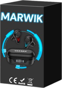 Słuchawki bezprzewodowe douszne z Mikrofonem TWS do Biegania na Siłownię T8 2