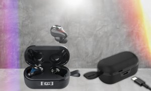 Słuchawki bezprzewodowe douszne z Mikrofonem TWS do Biegania na Siłownię T8 5