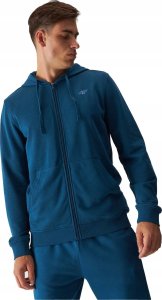 BLUZA MĘSKA 4F Z KAPTUREM ROZPINANA CIEPŁA KANGUREK SM1466-46S r. M 1