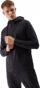 BLUZA MĘSKA 4F Z KAPTUREM ŚLISKA CZARNA KANGUREK TFSWM268 r. S 1