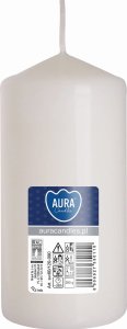 AURA Świeca Walec Biała 38h sw60/120-090 3
