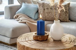 AURA Świeca Walec Biała 38h sw60/120-090 4